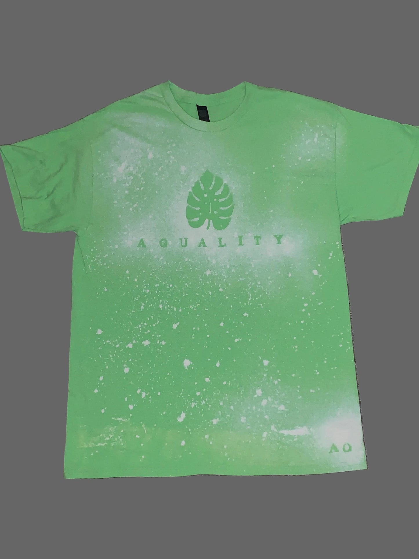 Lime Green - A. Quality Apparel T-Shirt (%100 Cotton) (Handmade) Fits Large or Medium Sizes.