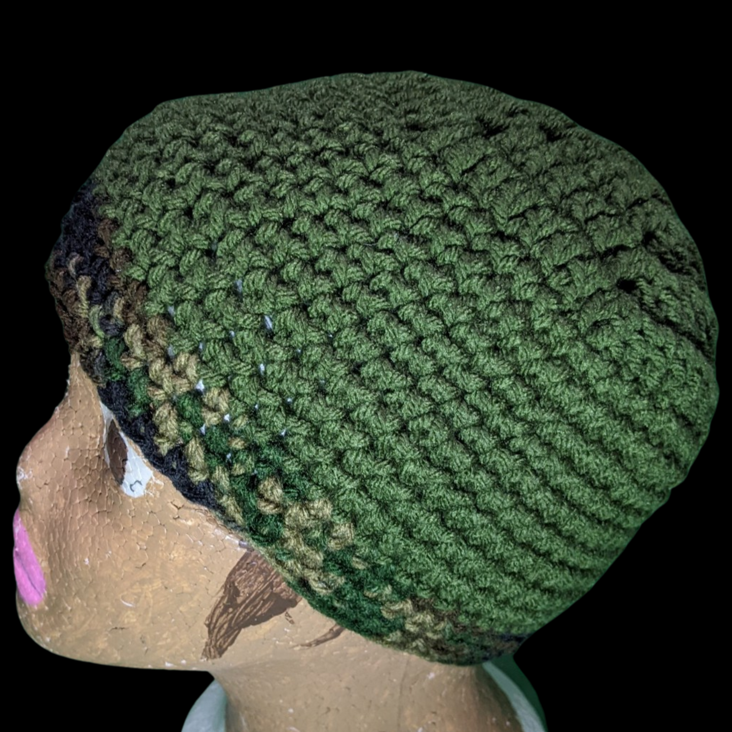 "PRE ORDER" Green & Camo Beanie (BLUE, BLACK OR YELLOW VARIANTS)