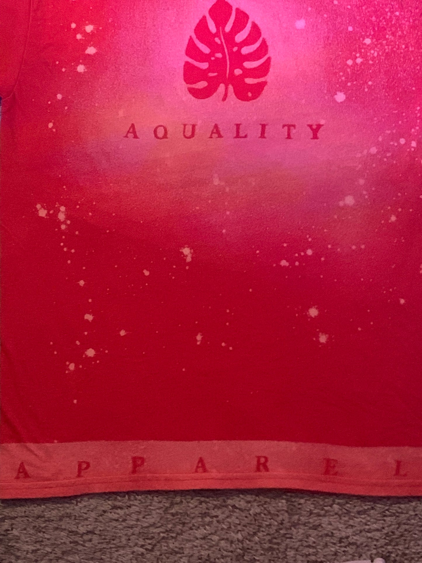 Red A.quality Apparel T-Shirt 100% Cotton / Medium-Large (Adult/Teen)