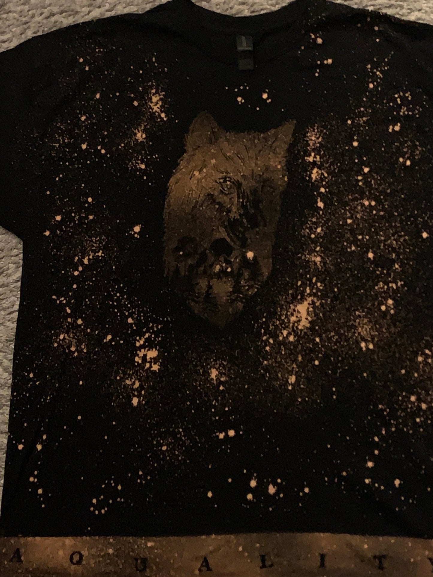 Black & Gold -A. Quality Apparel T-Shirt (%100 Cotton) Size: X-LARGE