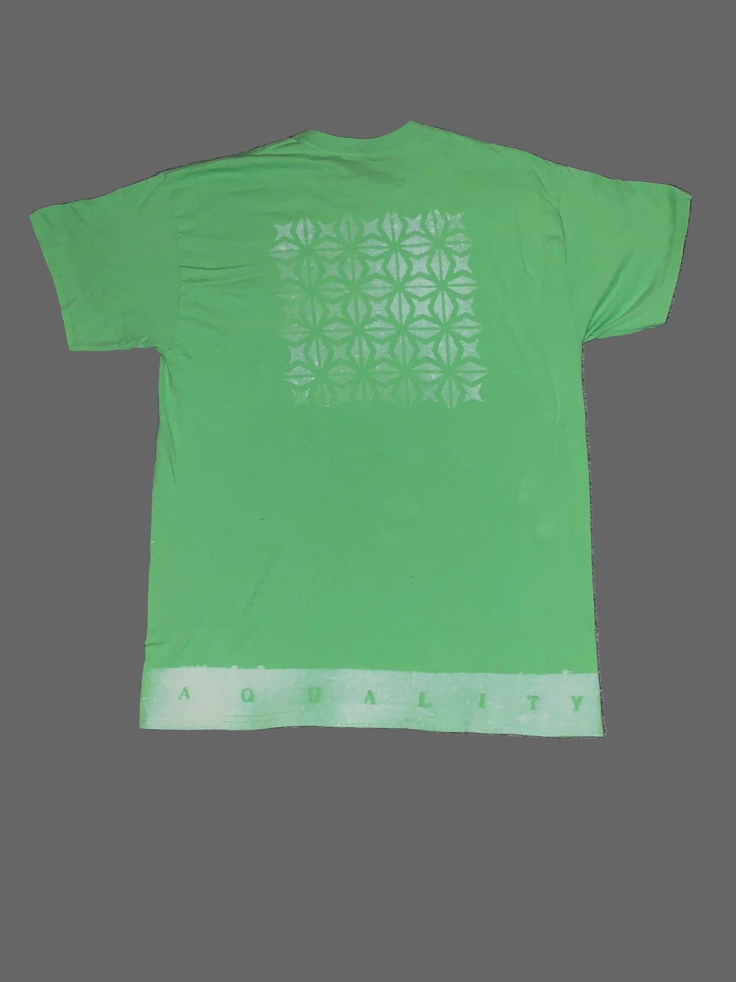 Lime Green - A. Quality Apparel T-Shirt (%100 Cotton) (Handmade) Fits Large or Medium Sizes.