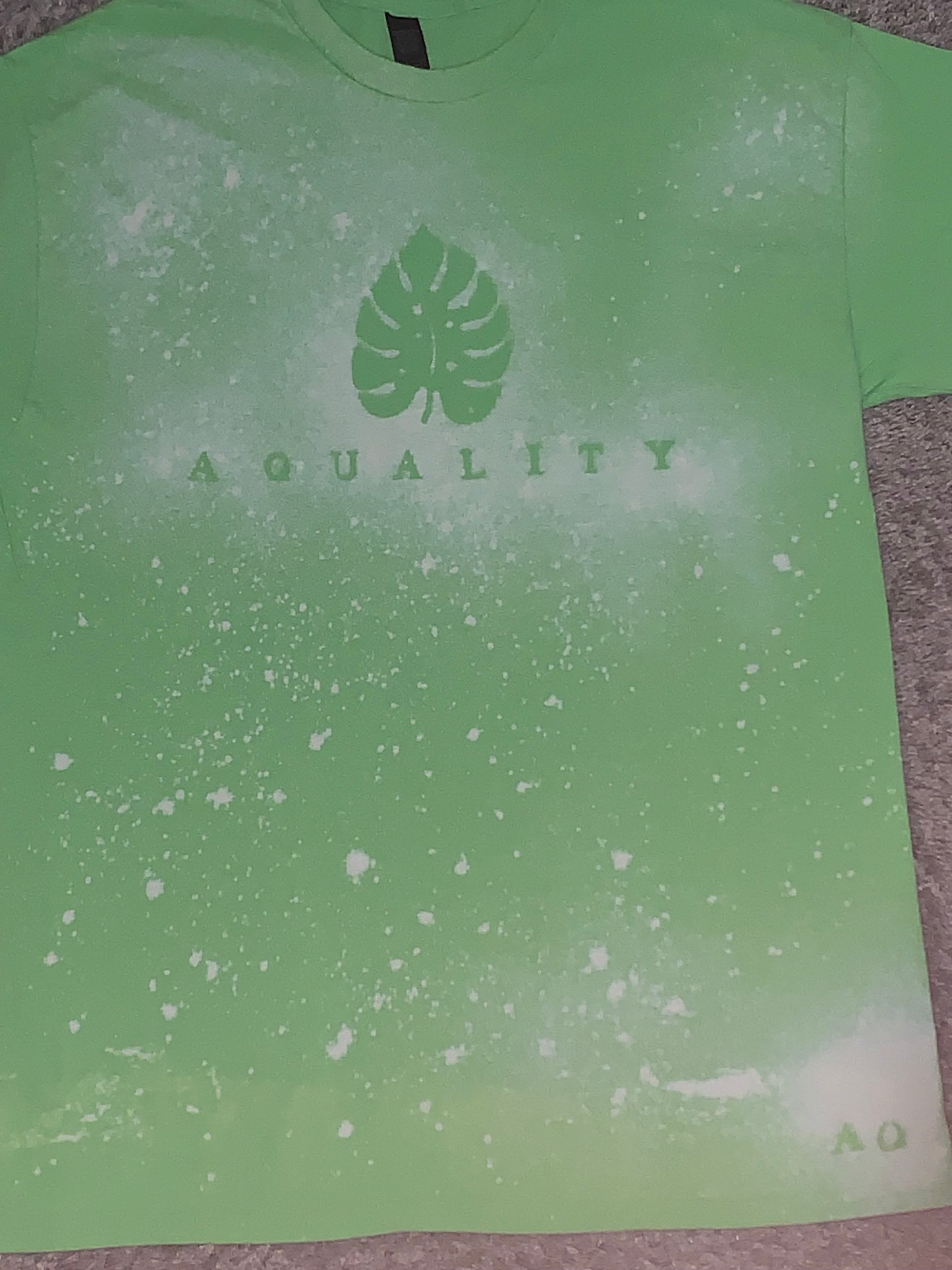 Lime Green - A. Quality Apparel T-Shirt (%100 Cotton) (Handmade) Fits Large or Medium Sizes.