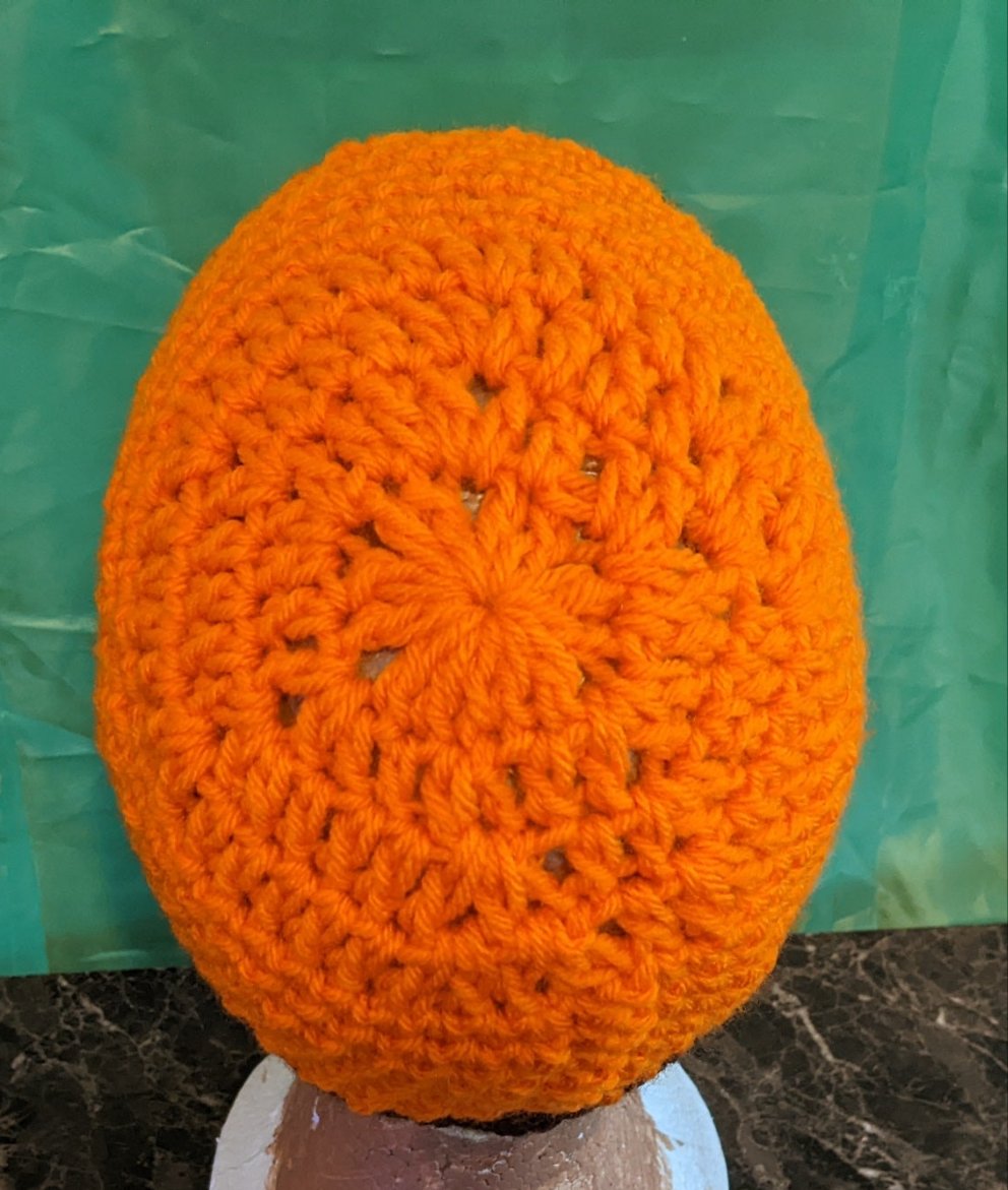 PUMPKIN & CANARY YELLOW BEANIE/HAT